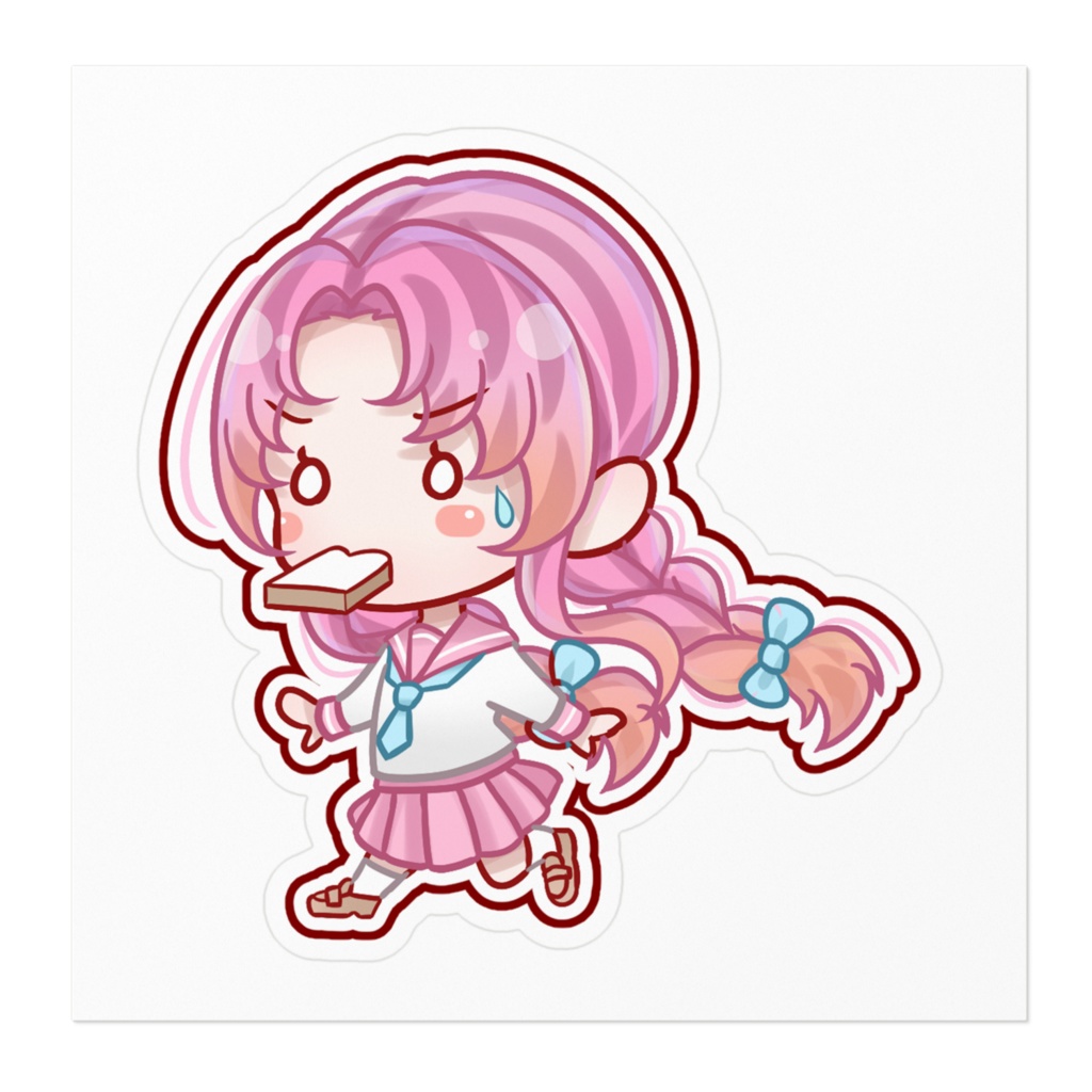 氷藍ゆきあセーラー服ステッカー