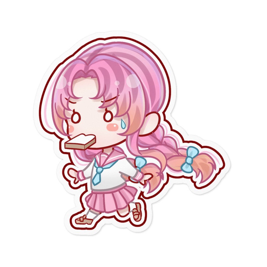 氷藍ゆきあセーラー服ステッカー