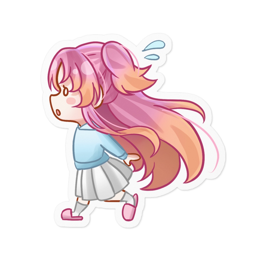 氷藍ゆきあ小走りステッカー