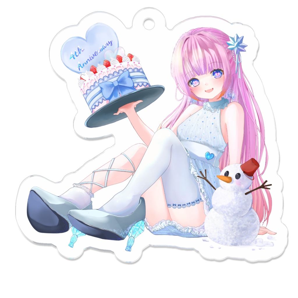 氷藍ゆきあ4周年アクリルキーホルダー