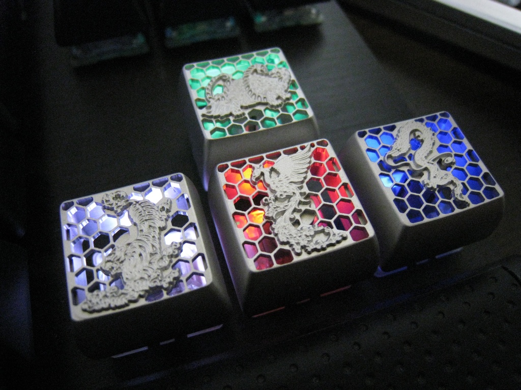 四神キーキャップ(4種セット)