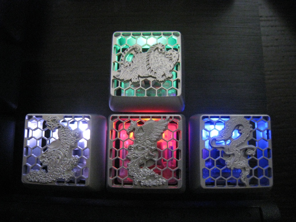 四神キーキャップ(4種セット)