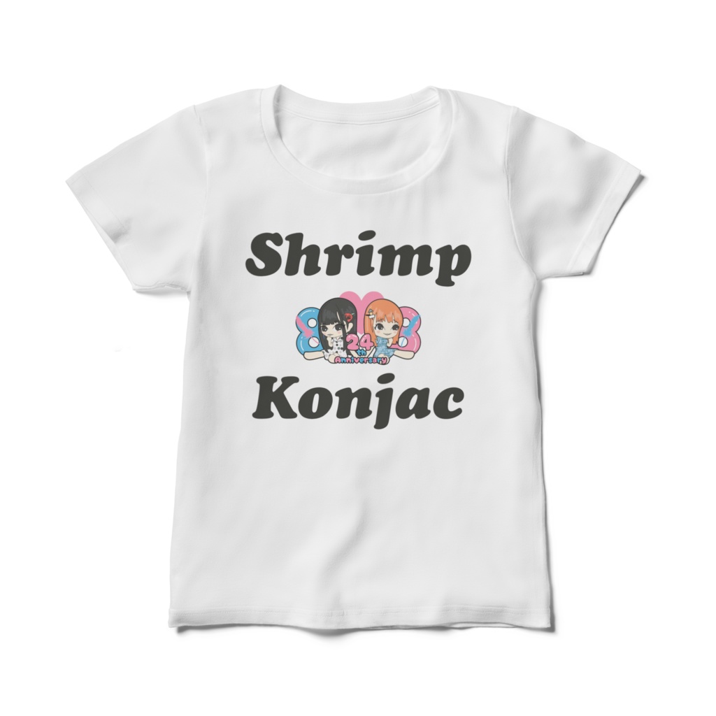 レディースTシャツ　まるみ&こんちゃん生誕祭2020