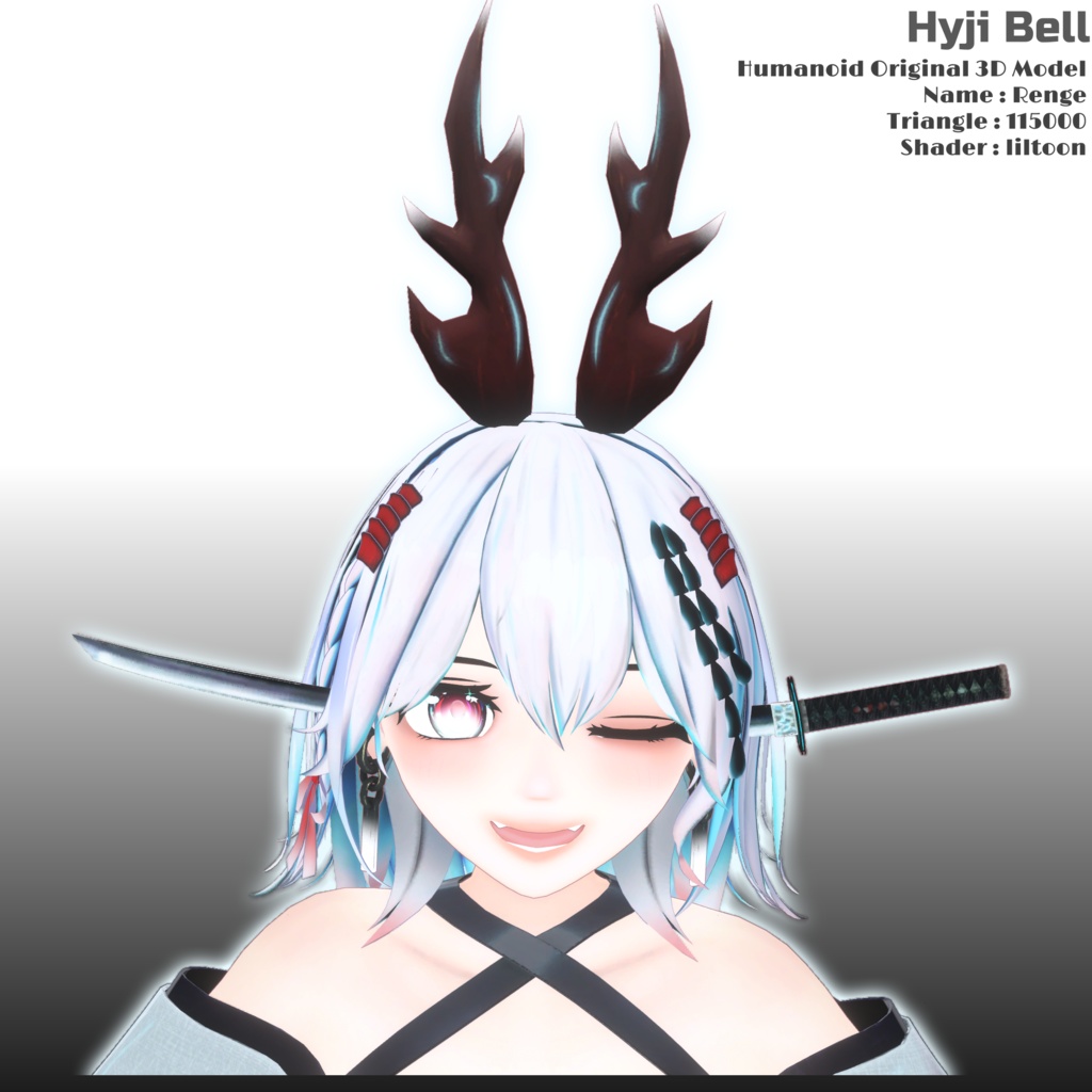 オリジナル3Dモデル 「れんげ」-Renge-