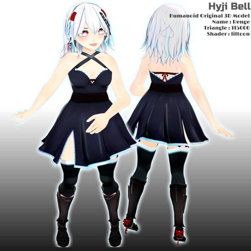 オリジナル3Dモデル 「れんげ」-Renge-