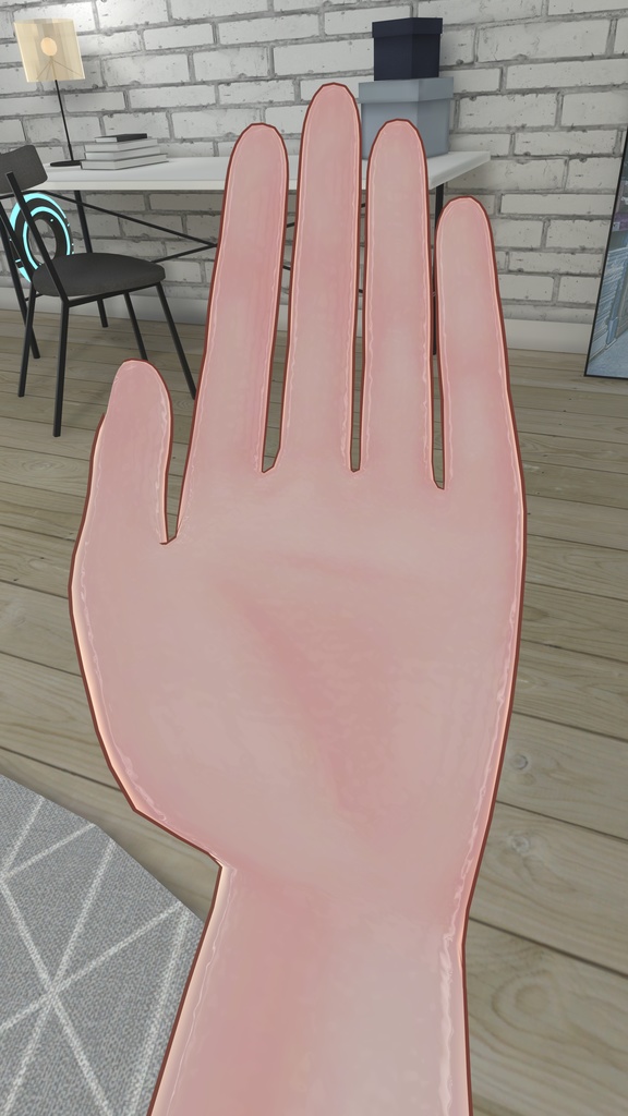 【カリン・竜胆対応】なでなでハンドジェスチャーアニメーション