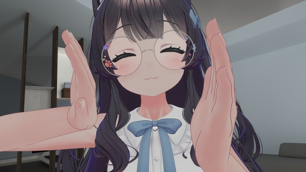 なでなでハンドジェスチャーアニメーション【カリン・竜胆・ライム・桔梗 ・セレスティア・しなの対応】