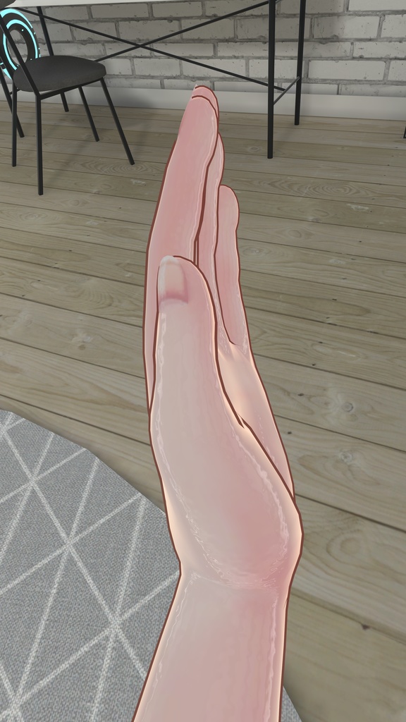 【カリン・竜胆対応】なでなでハンドジェスチャーアニメーション