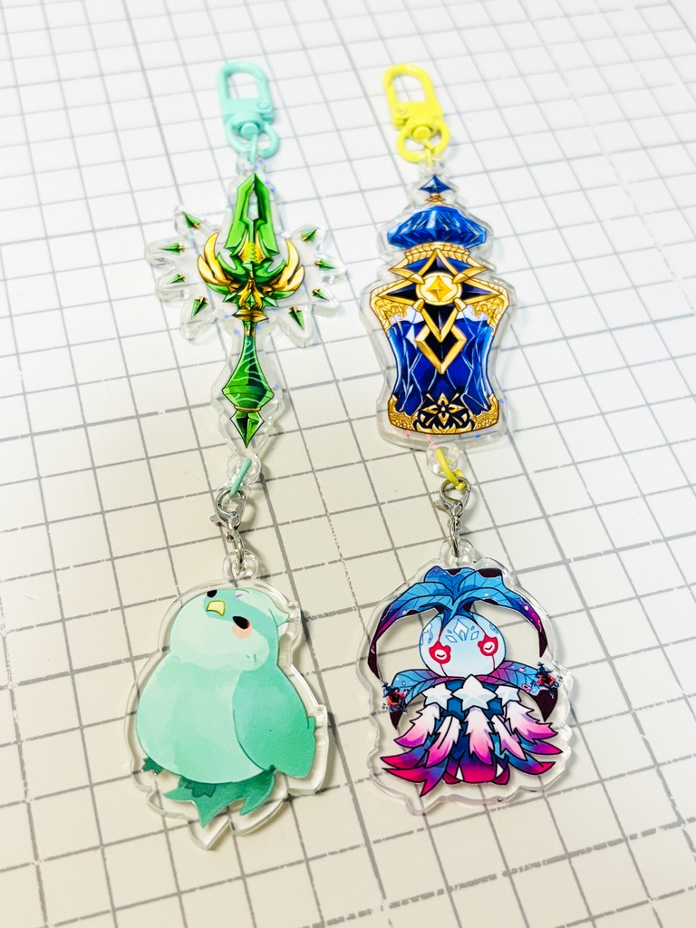 変身2連アクキー