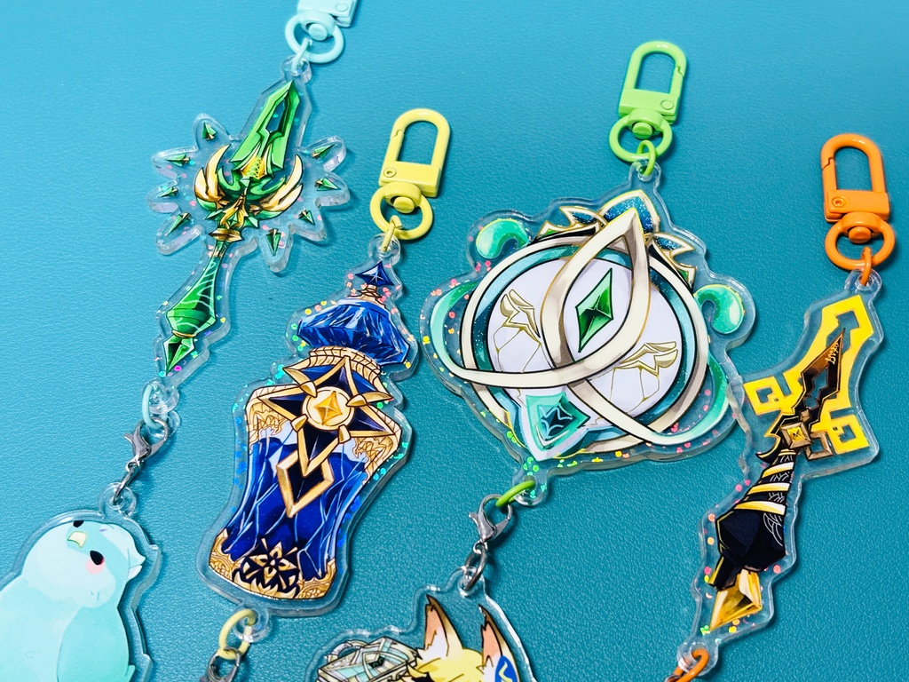 変身2連アクキー