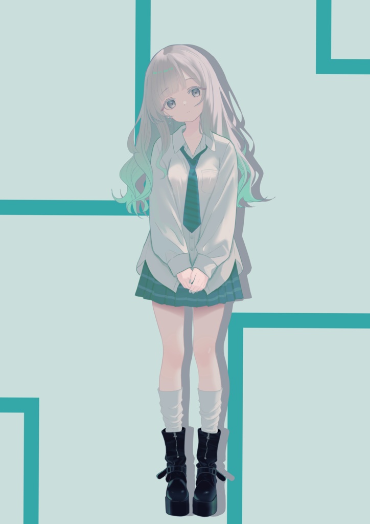 ルーズな制服の女の子