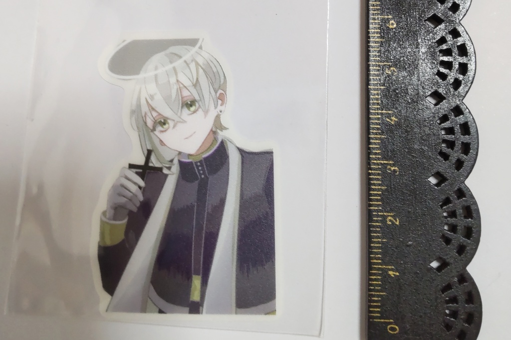ステッカー　白髮男の子　オリジナル