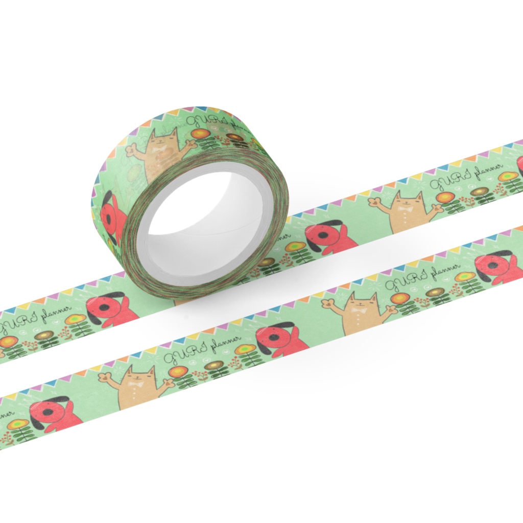 【ぐりの手帳】ロゴ入りマスキングテープ