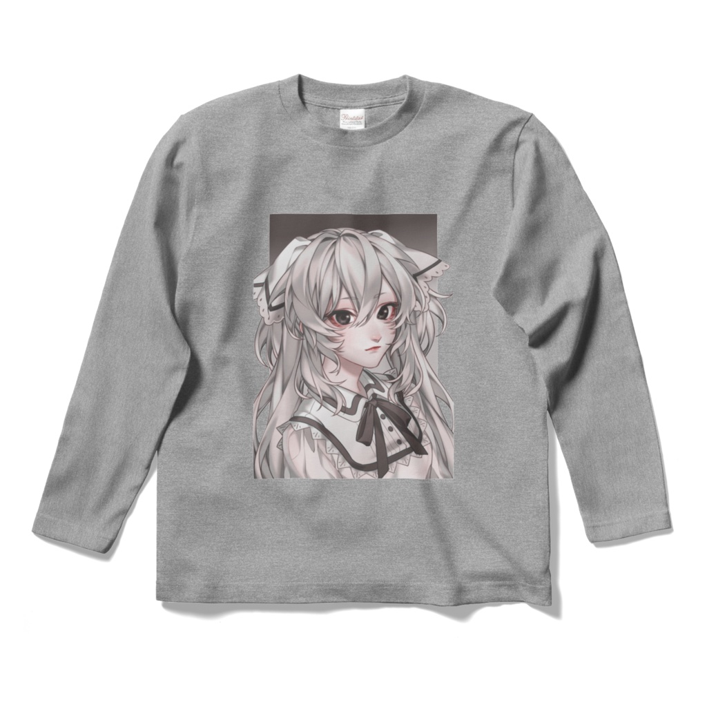 ロングスリーブTシャツ(杢グレー) - Emily -