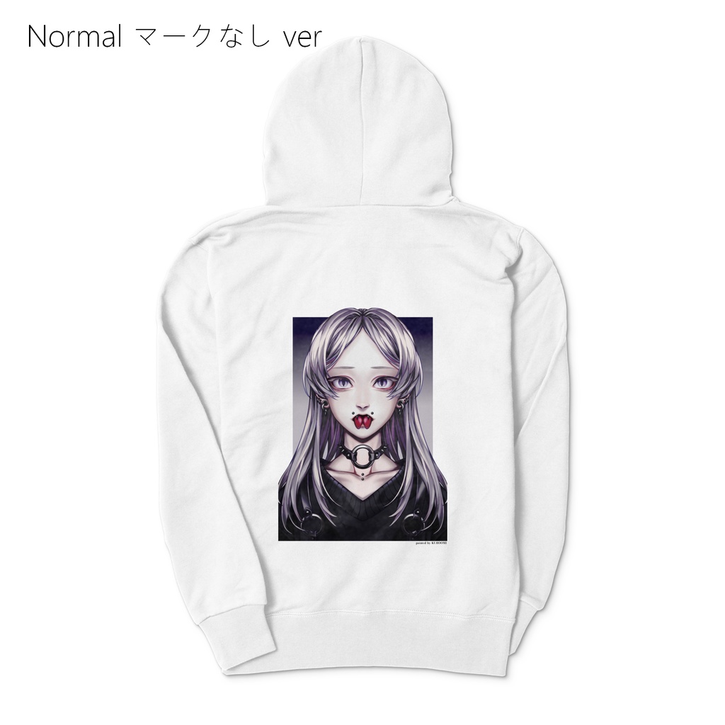 プルオーバーパーカー(ホワイト) - Sara -【マークなし】