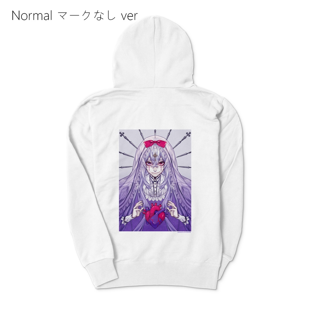 プルオーバーパーカー(ホワイト) - Mariabella -【マークなし】