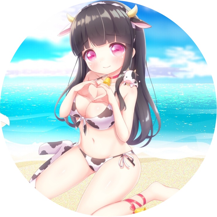 あーちょんsummer缶バッチ モーモー水着ver.