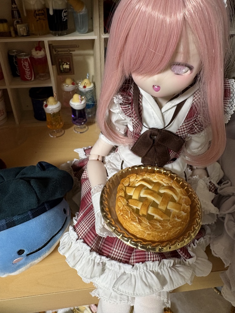 ドール用フェイクスイーツ(アップルパイ)