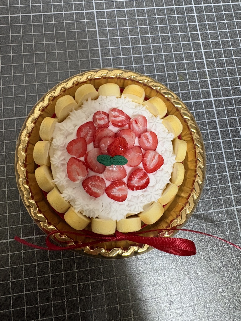 ドール用フェイクスイーツ(シャルロットケーキ)