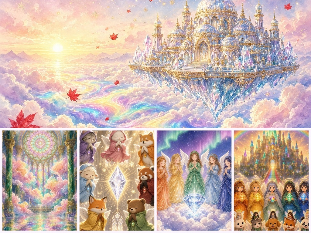 Angel healing pack|天使の癒し壁紙10枚+オリジナル癒しBGM15分(スマホ・PC)