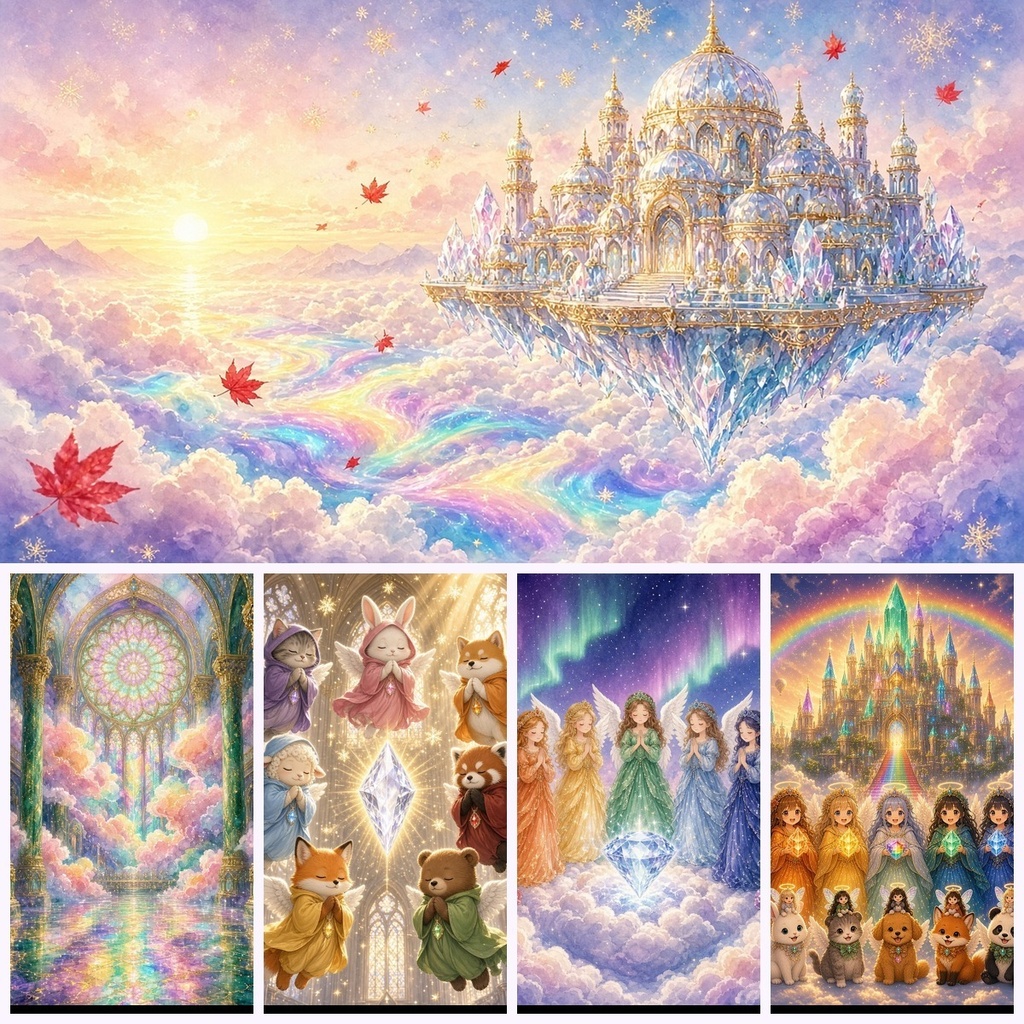 Angel healing pack|天使の癒し壁紙10枚+オリジナル癒しBGM15分(スマホ・PC)