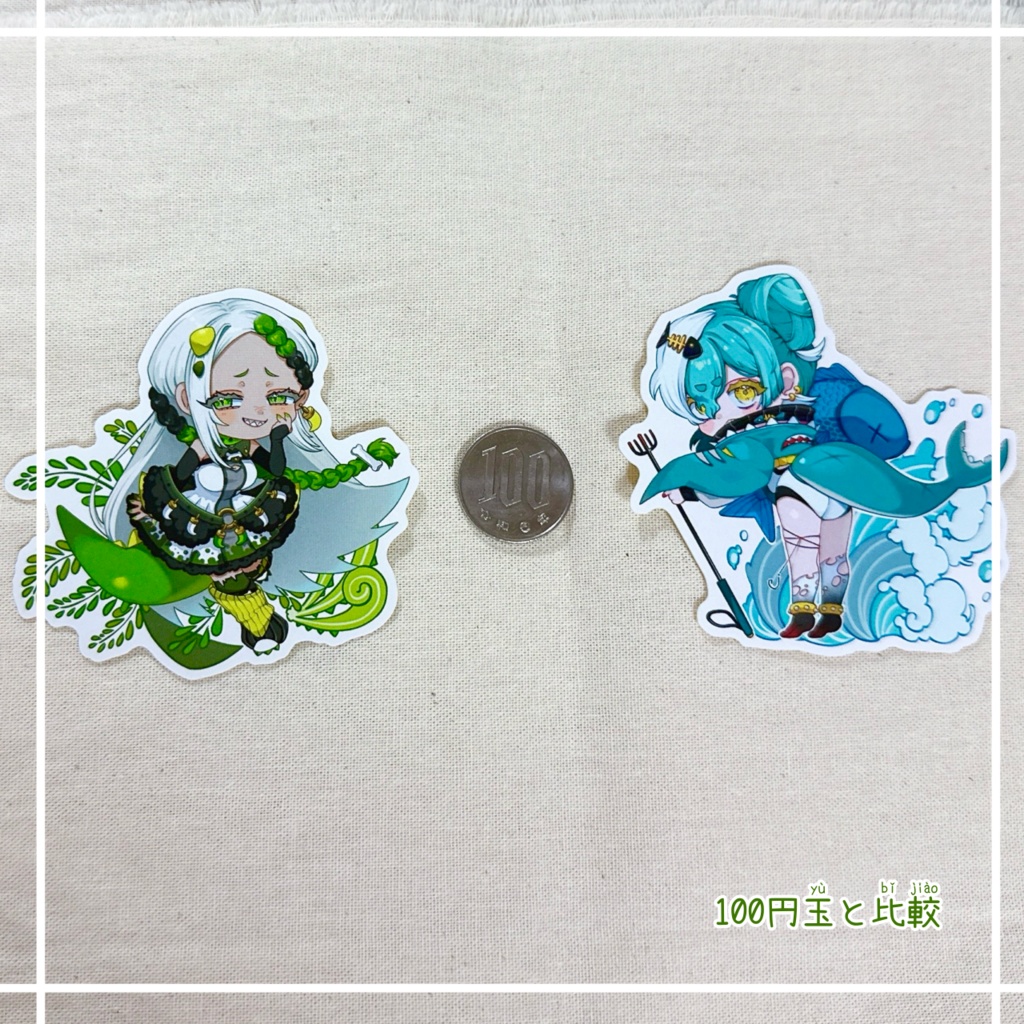 恐竜&サメ擬人化ステッカー🦖🦈♡♡