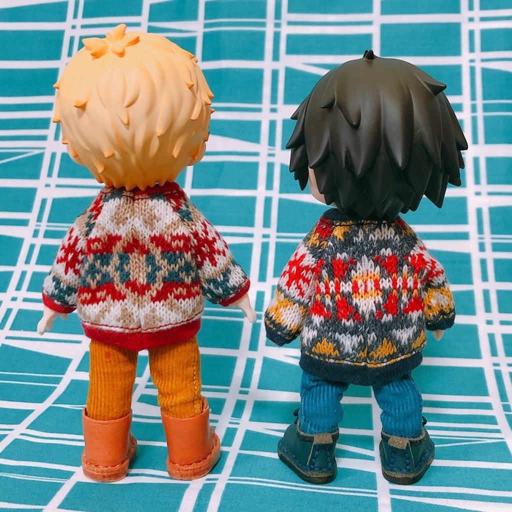 フェアアイル柄ニットトップス