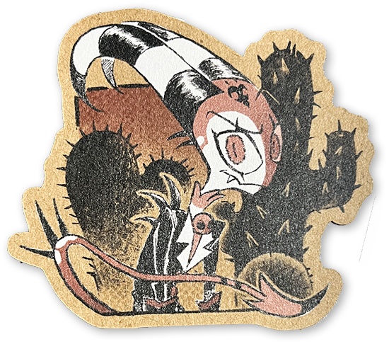 【Helluva Boss】ブリッツ/ストラス クラフト紙ステッカー