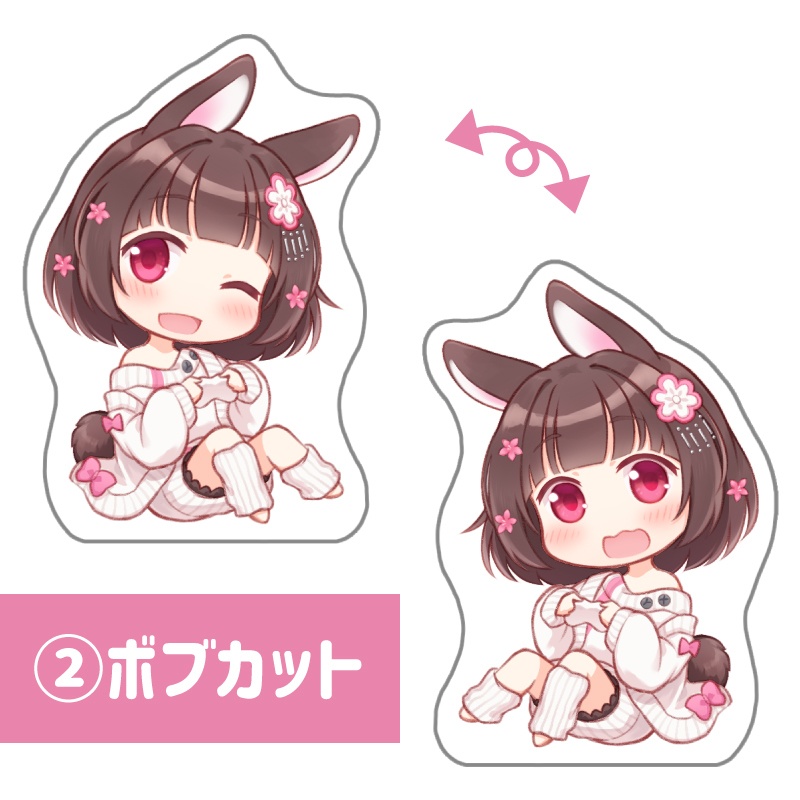 みと椿アクリルブロック