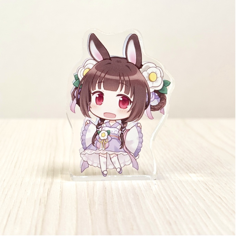 みと椿アクリルブロック