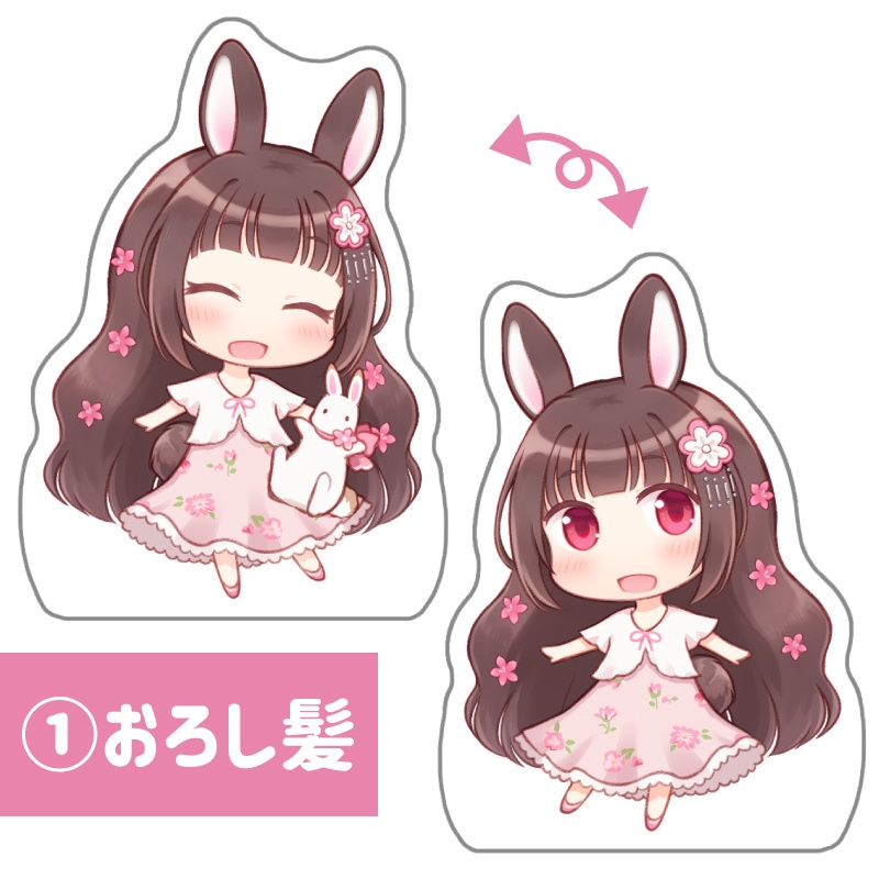 みと椿アクリルブロック