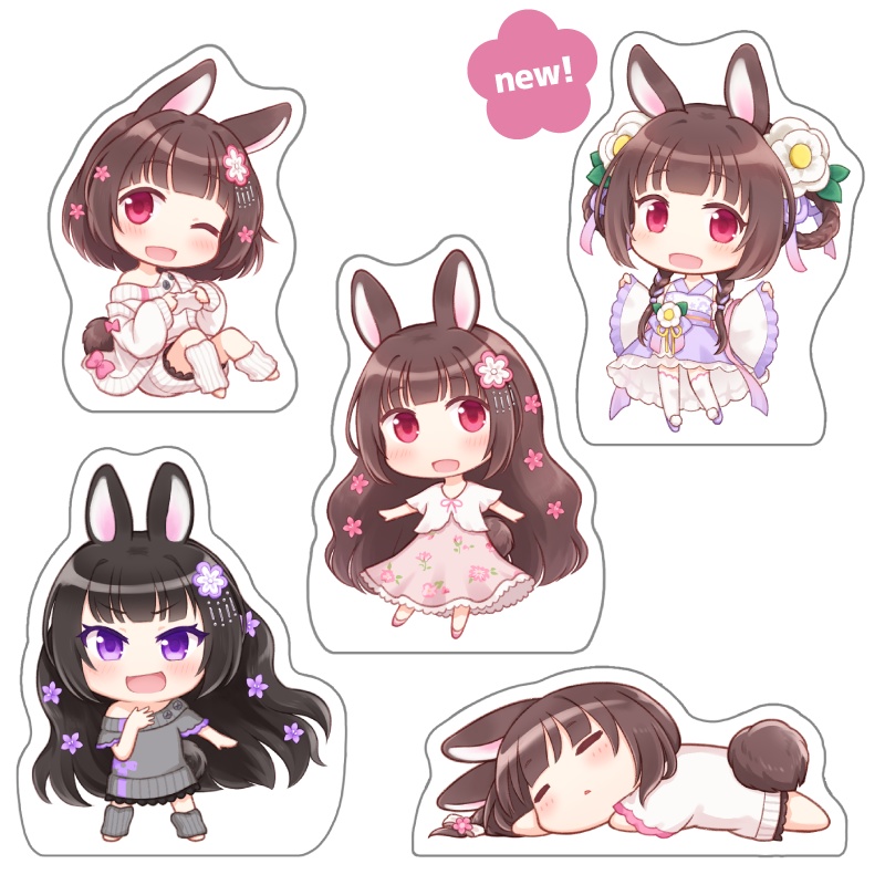 みと椿アクリルブロック