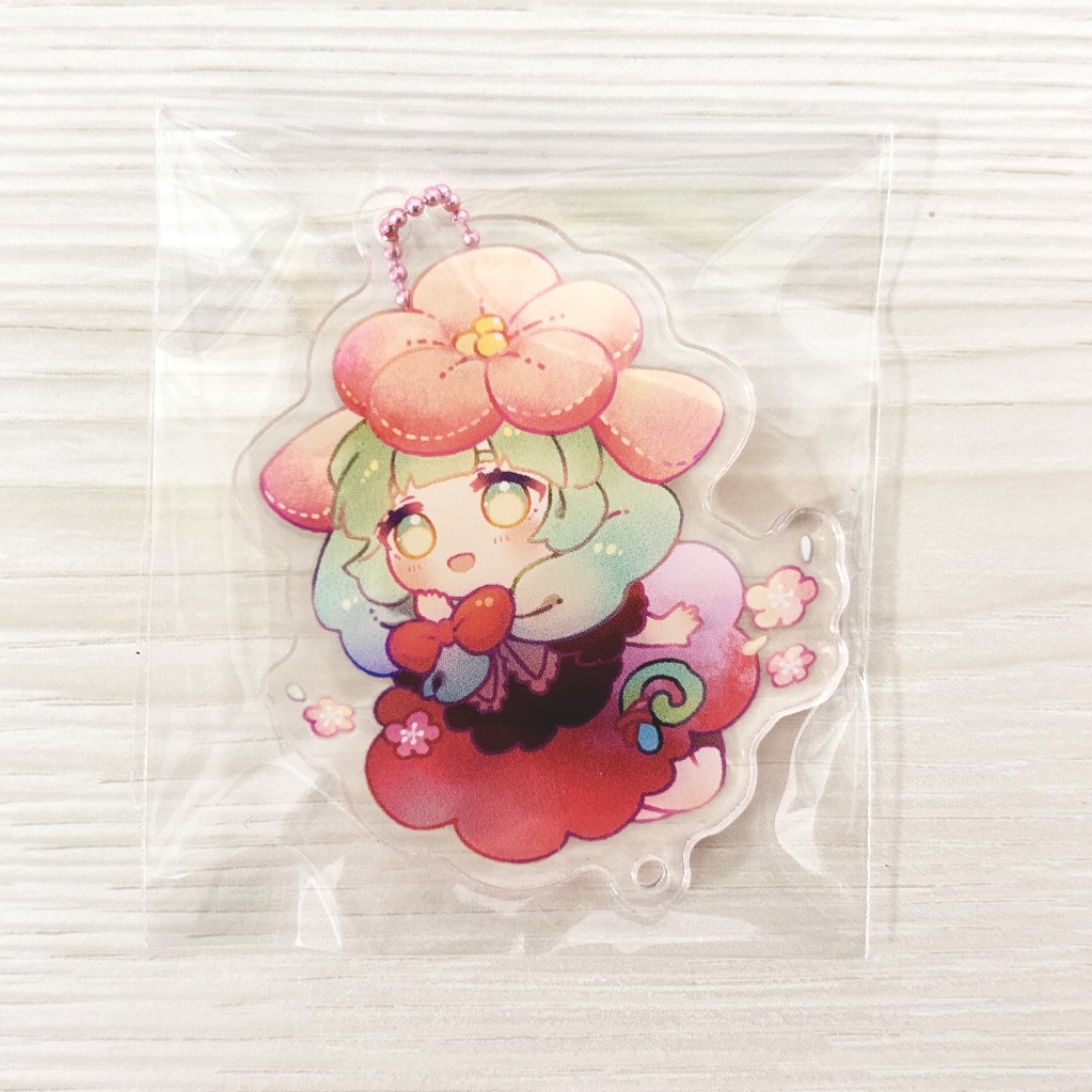 【受注販売】つるし雛アクリルキーホルダー8個セット