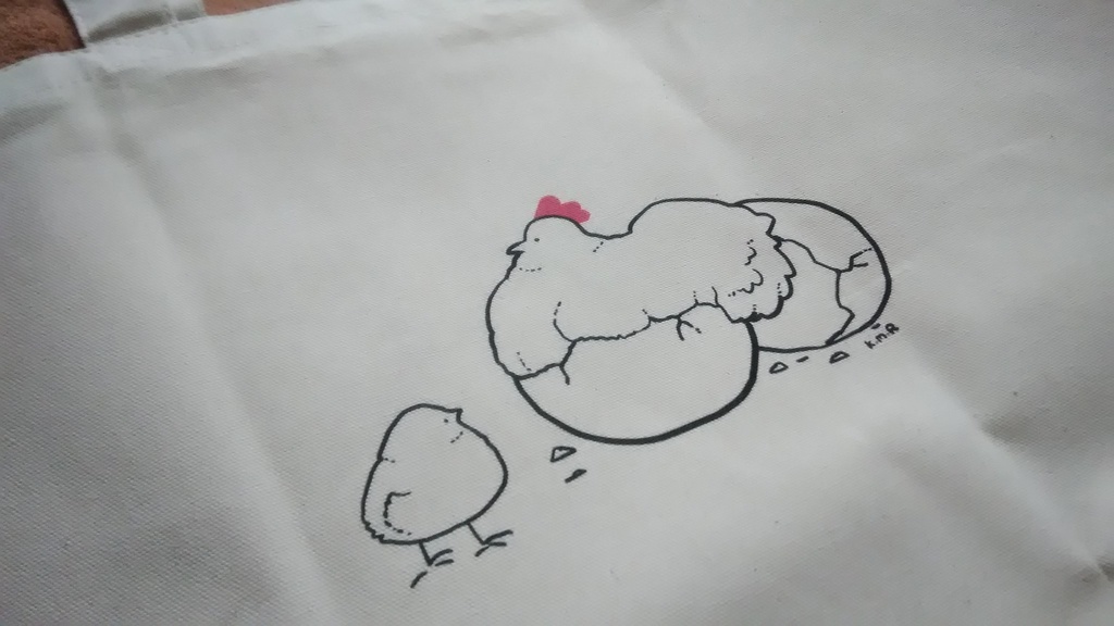 生後間もない鶏トート