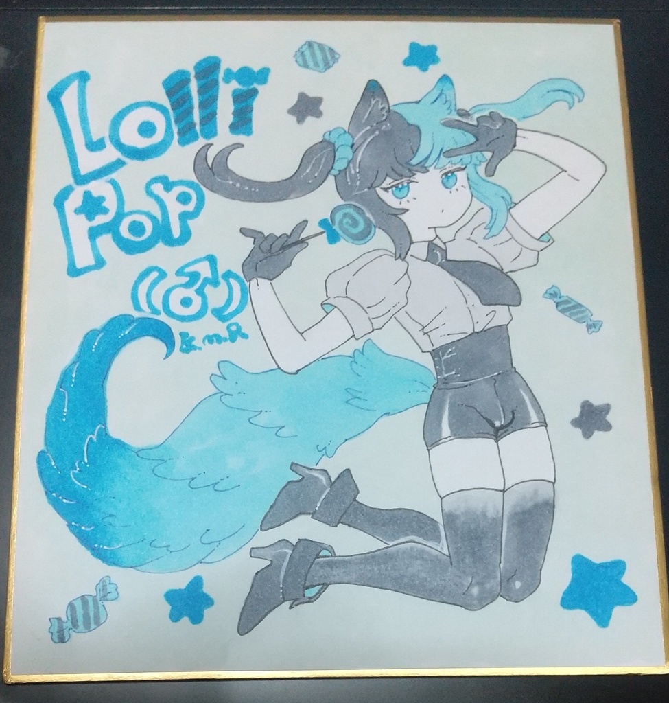 創作🩸艶惨22ミニ色紙原画