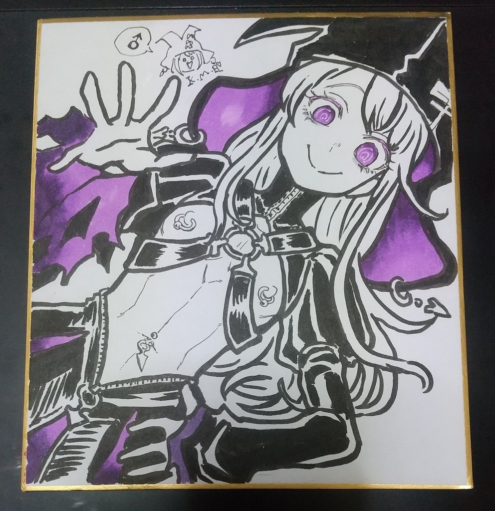 創作🩸艶惨22ミニ色紙原画