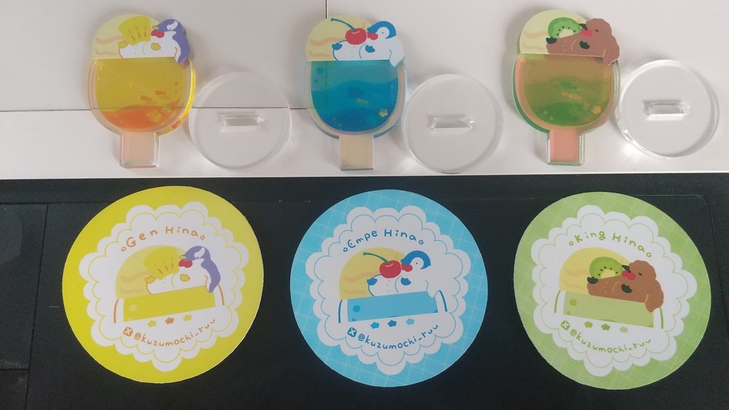 各ラスワン!ペンヒナクリームソーダ両面ミニアクスタ🐧