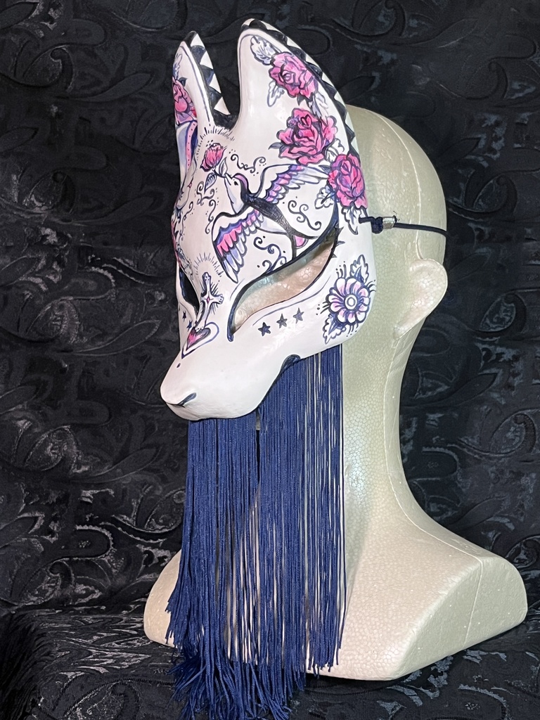 Tattoed fox -love bird-