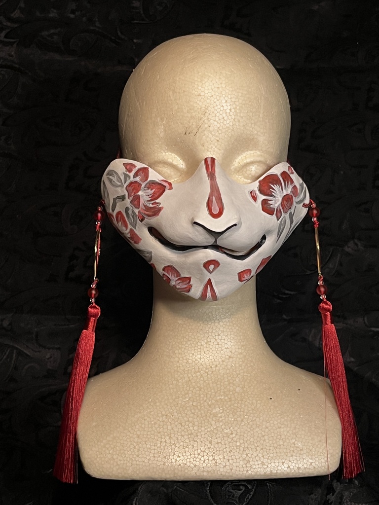 猫ノ口面・紅花