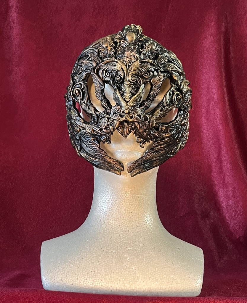 羽根面(モデル・シムルグ)赤銅