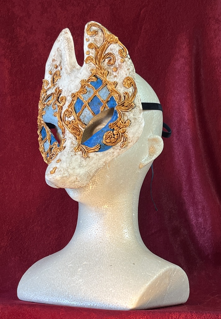 狐半面・ヴェネツィアン(ブルーダイヤ)