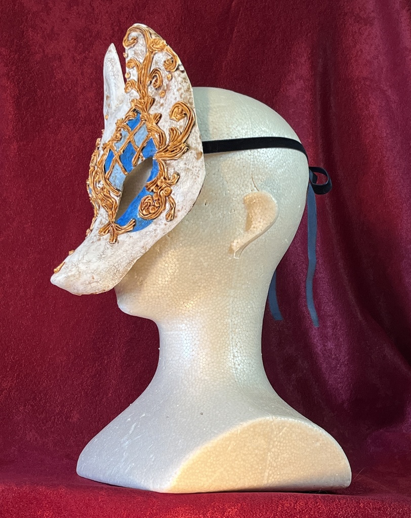 狐半面・ヴェネツィアン(ブルーダイヤ)