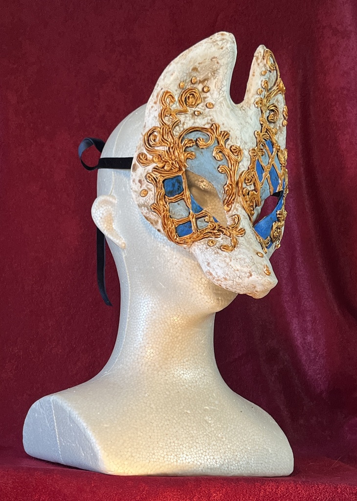 狐半面・ヴェネツィアン(ブルーダイヤ)