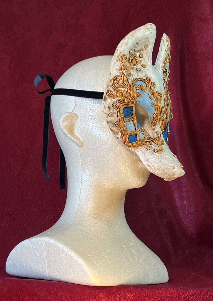 狐半面・ヴェネツィアン(ブルーダイヤ)