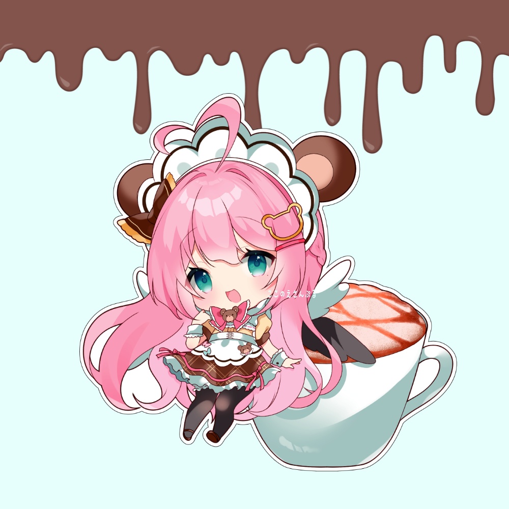 九重える１周年記念&バレンタイン　ステッカー