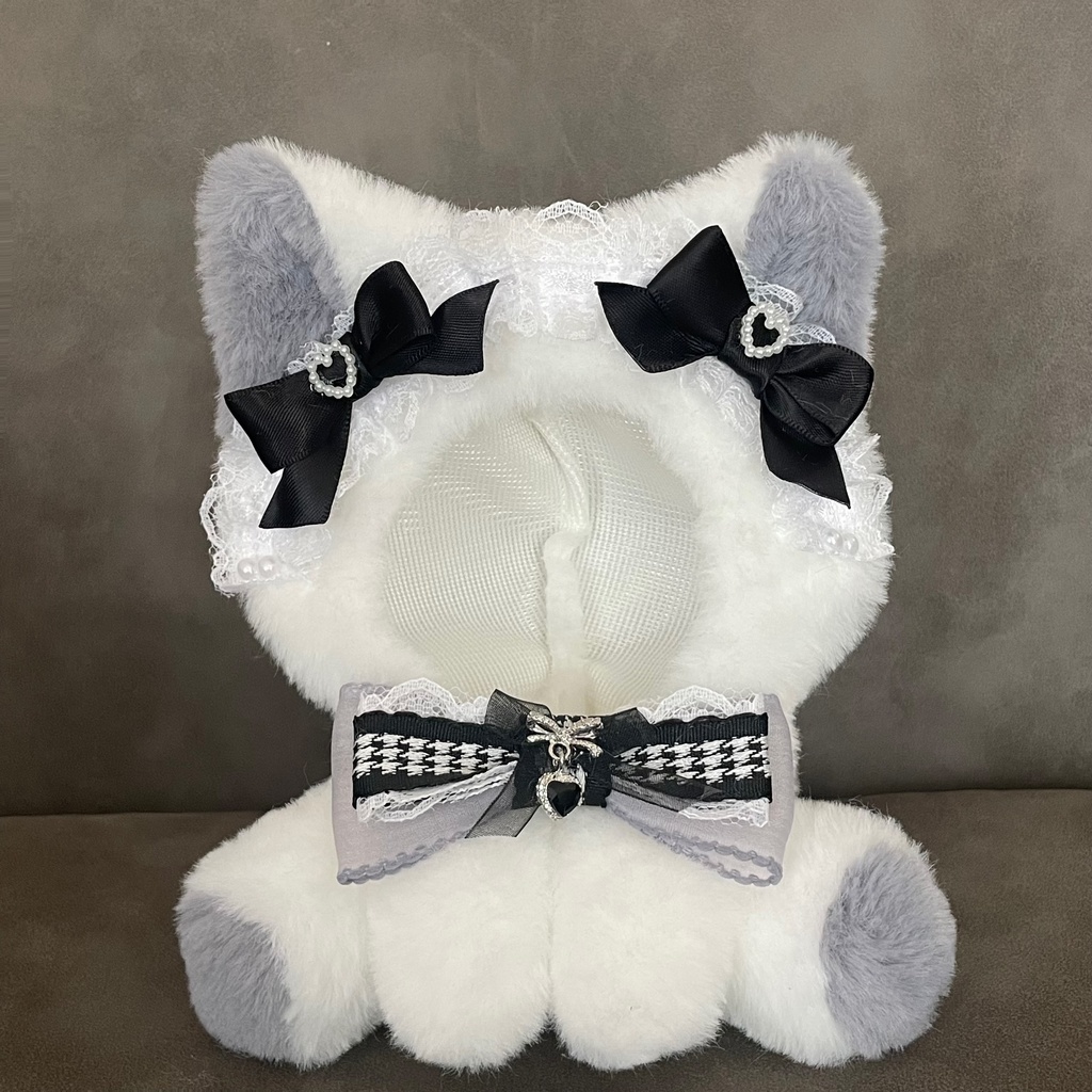 おすわりぬい服　グレーねこちゃん　13cm