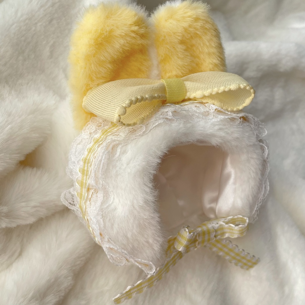 うさぎの被り物 10cmぬい 帽子 ぬい服