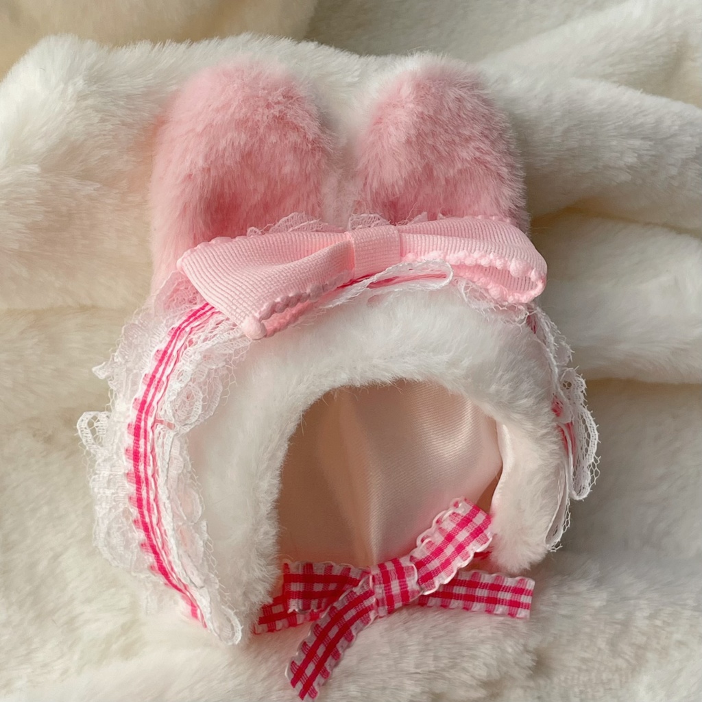 うさぎの被り物 10cmぬい 帽子 ぬい服
