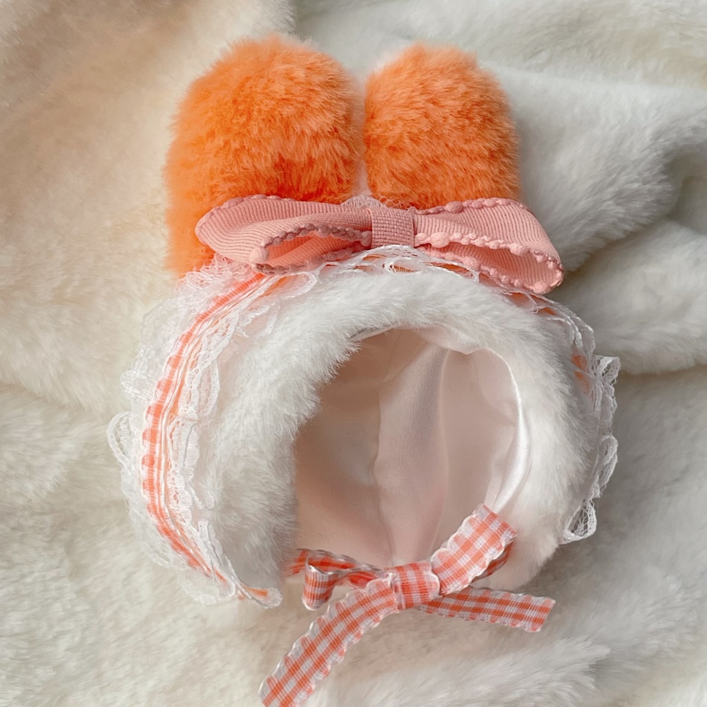 うさぎの被り物 10cmぬい 帽子 ぬい服