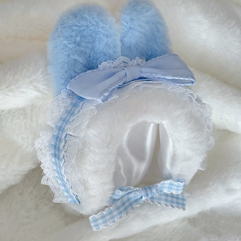 うさぎの被り物 10cmぬい 帽子 ぬい服